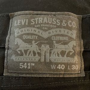 Men's Black Levi 541s 40x30
